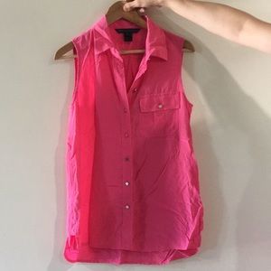 Pink sleeveless shirt